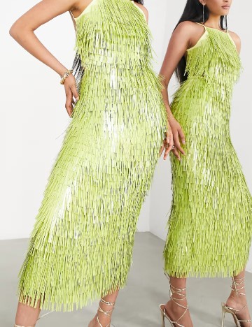 Rochie lunga ASOS, verde