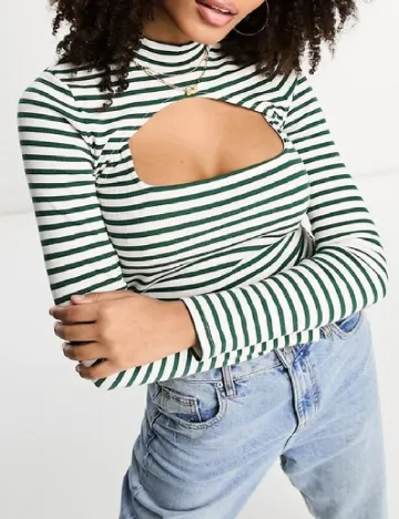 Set maiou și top ASOS, verde Verde