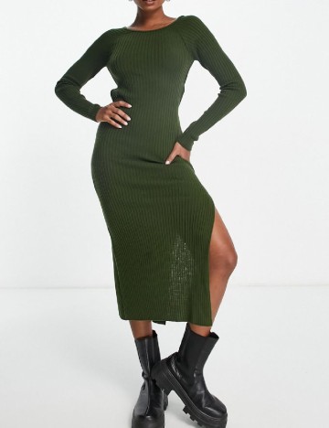 Rochie medie ASOS, verde