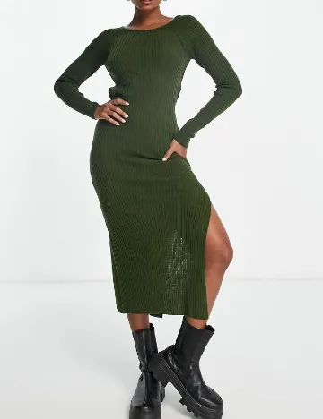 Rochie medie ASOS, verde Verde