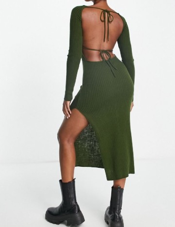 Rochie medie ASOS, verde