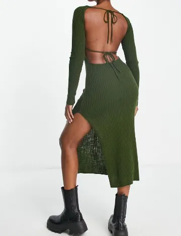 Rochie medie ASOS, verde Verde