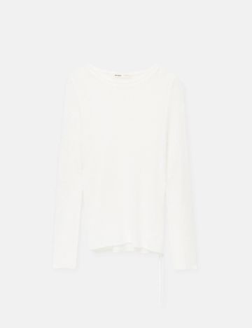 Bluza Pull&Bear, alb