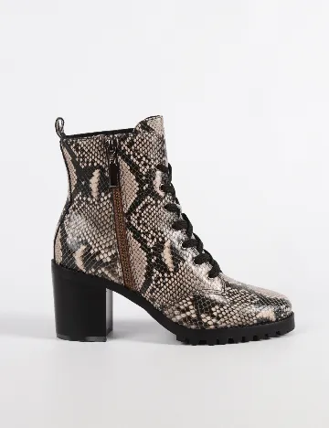 Botine Kendall&Kylie, imprimeu sarpe Animal print