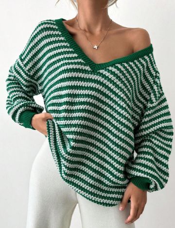 Bluza Oversize SHEIN, verde