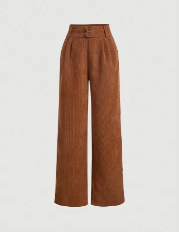 Pantaloni SHEIN, maro Maro