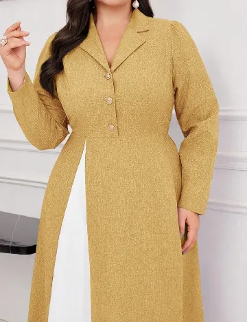 Rochie lunga SHEIN CURVE, galben Galben