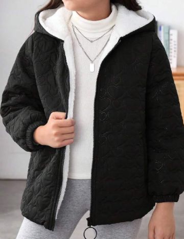 Geaca Shein Kids, negru