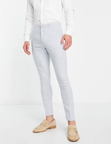 Pantaloni ASOS, bleu Albastru