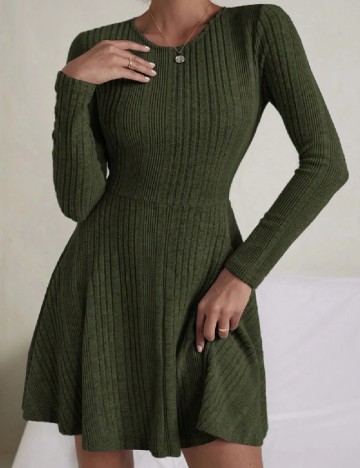 Rochie scurta SHEIN, verde