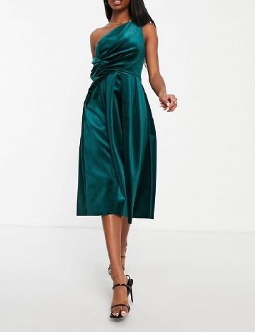 Rochie medie ASOS, verde