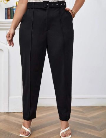 Pantaloni SHEIN CURVE, negru