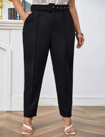 Pantaloni SHEIN CURVE, negru Negru