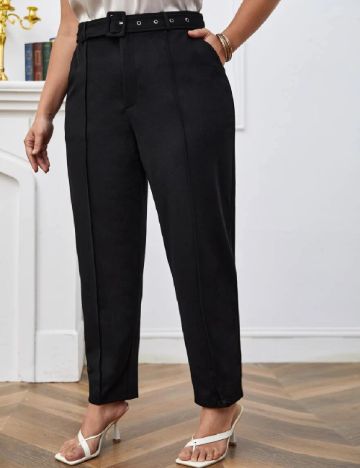 Pantaloni SHEIN CURVE, negru