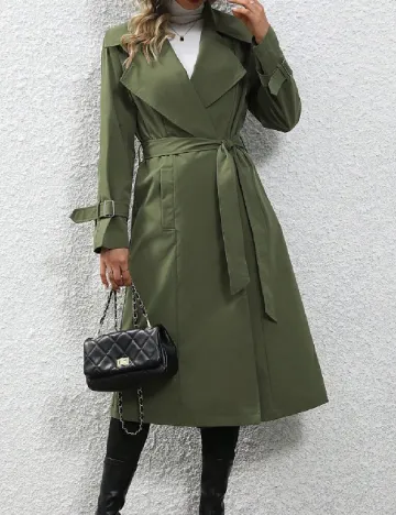 Trench SHEIN, kaki Verde