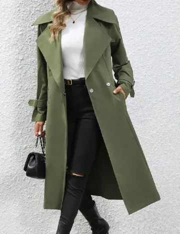 Trench SHEIN, kaki Verde