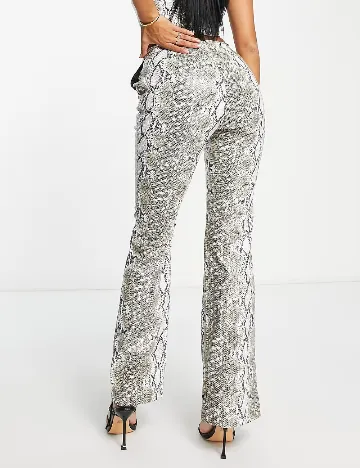 Pantaloni ASOS, imprimeu sarpe Animal print