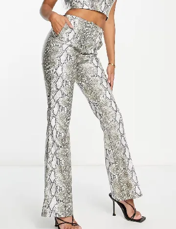 Pantaloni ASOS, imprimeu sarpe Animal print