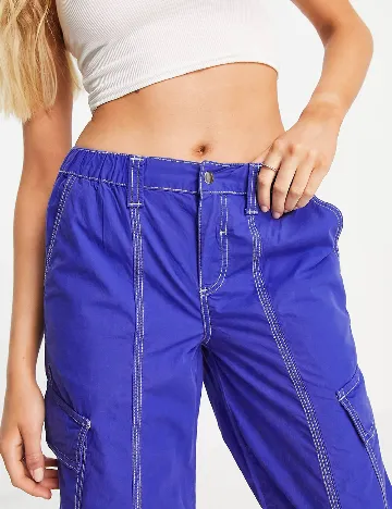 Pantaloni ASOS, albastru Albastru