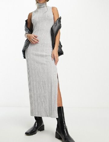 Rochie lunga ASOS, gri