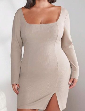 Rochie scurta SHEIN CURVE, bej