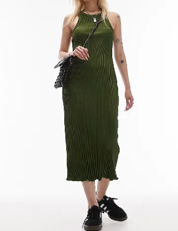 Rochie medie Top Shop, verde Verde