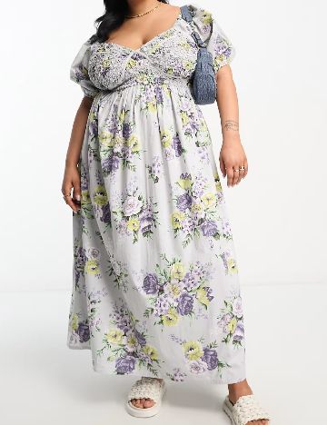 Rochie lunga ASOS Curve, lila