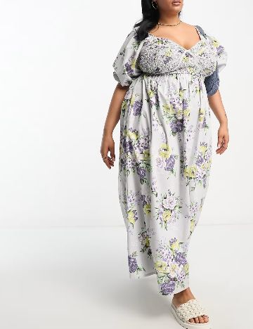 Rochie lunga ASOS Curve, lila