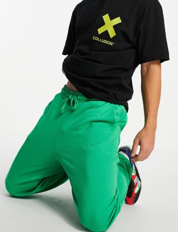 Pantaloni COLLUSION, verde