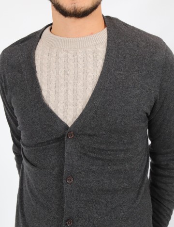 Cardigan ASOS, gri inchis