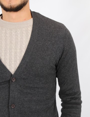 Cardigan ASOS, gri inchis