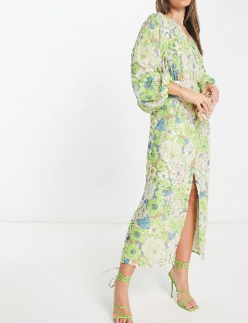 Rochie lunga ASOS, verde