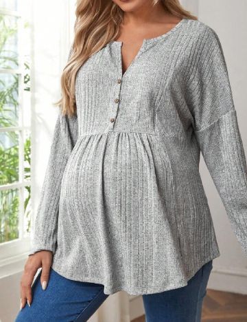 Bluza SHEIN Maternity, gri