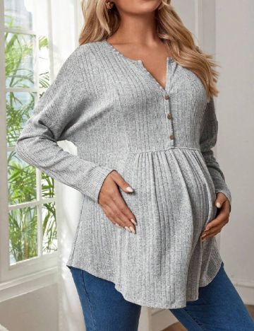 Bluza SHEIN Maternity, gri