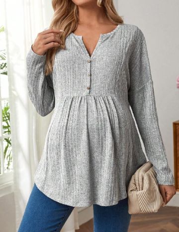 Bluza SHEIN Maternity, gri