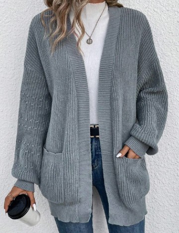 Cardigan SHEIN CURVE, gri