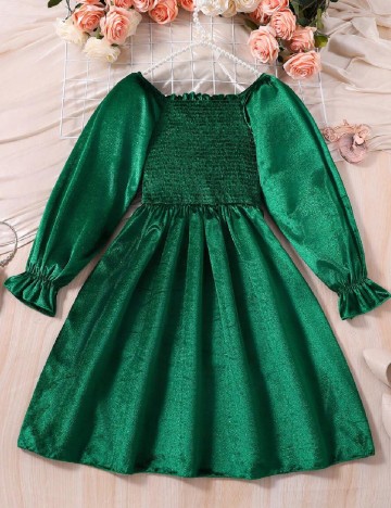 Rochie Shein Kids, verde