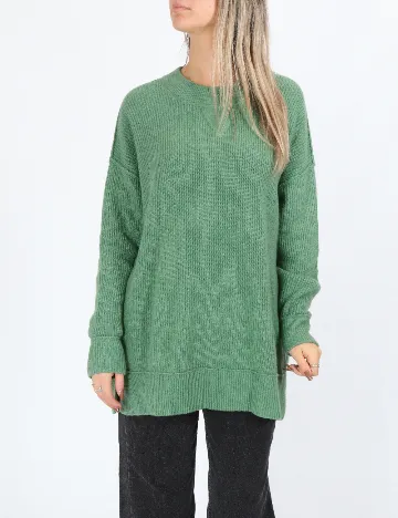 Pulover Oversize Aerie, verde Verde