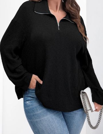 Bluza SHEIN CURVE, negru