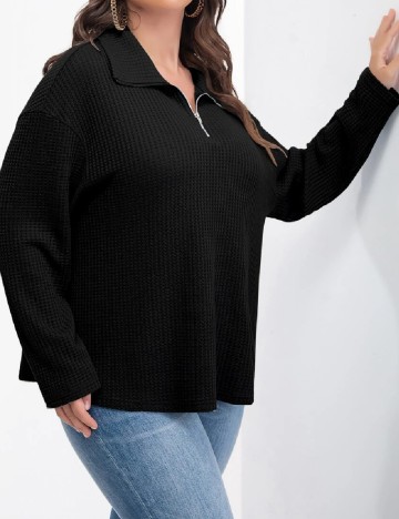 Bluza SHEIN CURVE, negru