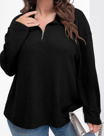 Bluza SHEIN CURVE, negru