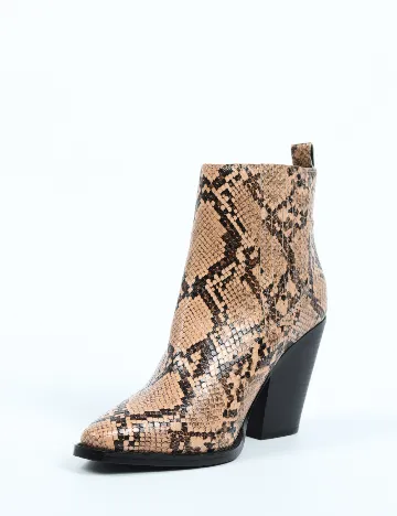 Botine Kendall&Kylie, imprimeu sarpe Animal print