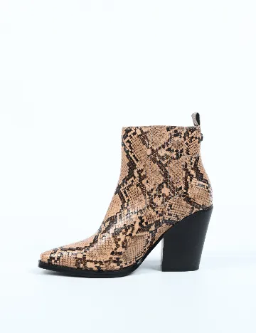 Botine Kendall&Kylie, imprimeu sarpe Animal print