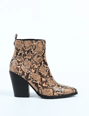 Botine Kendall&Kylie, imprimeu sarpe Animal print