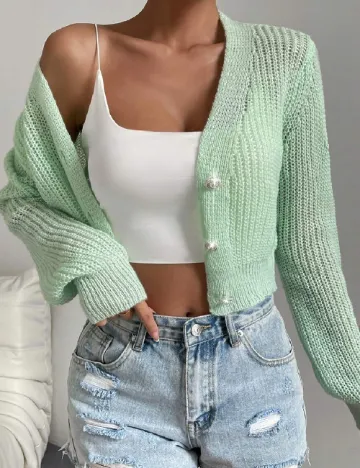 Cardigan SHEIN, verde Verde