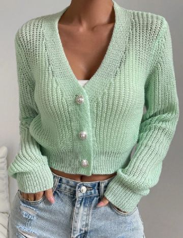 Cardigan SHEIN, verde