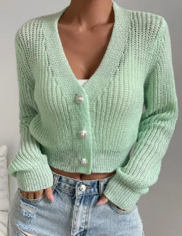 Cardigan SHEIN, verde Verde