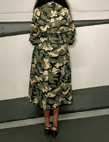 Trench SHEIN, army Verde