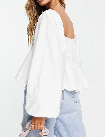 Bluza ASOS, alb