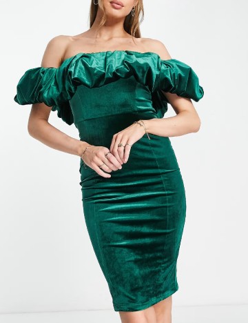 Rochie scurta Saint Genies, verde